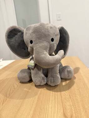 Bedtime Originals Humphrey Gray Plush Elephant Stuffed Animal